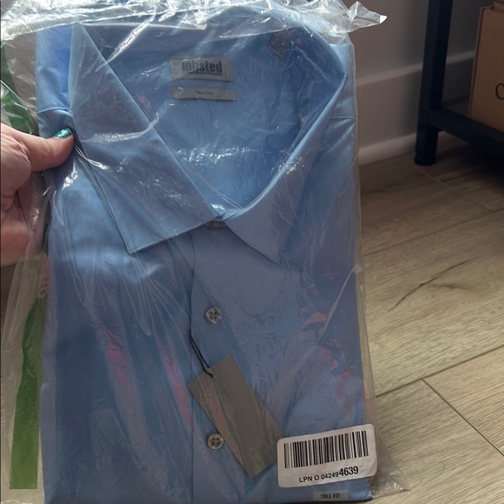 Twisted Tailor Blue Dress Shirt